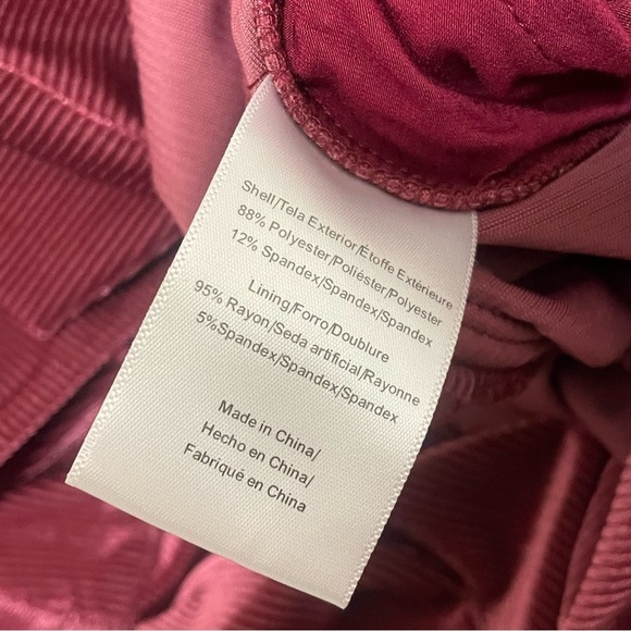 Modcloth Jumpsuit Wide Leg Velvet Ribbed Long Sleeve Burgundy Sz Small - Picture 4 of 7